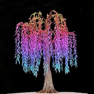 Home 13 13FT Outdoor RGB Pixel LED Weeping Willow Tree Lights – Customizable Landscape Decor