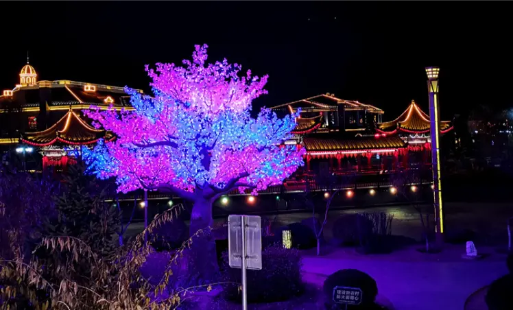 High brightness RGB Light Tree multi-color lighting tree with APP remote control for yard decoration