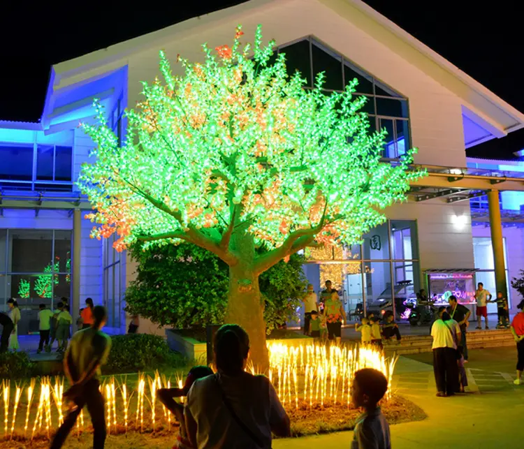Commercial LED Lighted Tree, RGB pixel DMX maple tree light for outdoor commercial decoration