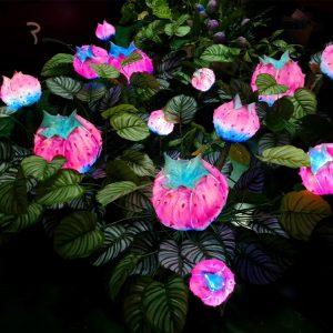 Outdoor Waterproof LED Piranha Flower Landscape Light Decoration – Wholesale Glowing Fiberglass