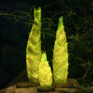 Wholesale Outdoor Waterproof Patio Illuminated LED Glowing Bamboo Shoot Decor
