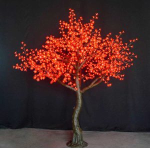 Customizable Outdoor Light up Tree Garden Holiday Decoration 9ft LED Artificial Luminous Cherry Blossom Tree Light Manufacturer