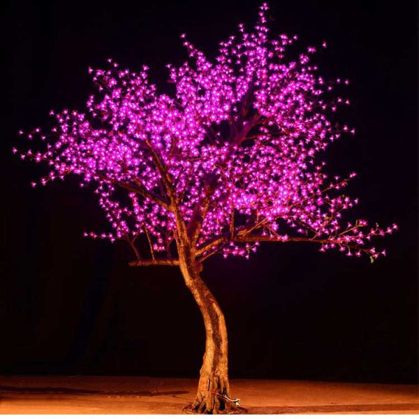 Customizable Led Tree Customizable LED Outdoor Trees Pink Cherry Blossom Light for Christmas ...