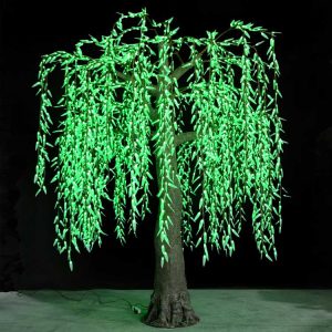 Home 11 11FT Illuminated LED Weeping Willow Tree Light | RGB Remote & Outdoor Landscape Decor