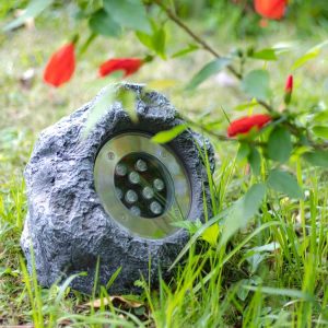 Luminous Stone Garden Spotlights – Wholesale Outdoor Waterproof Landscape Decoration (OEM)