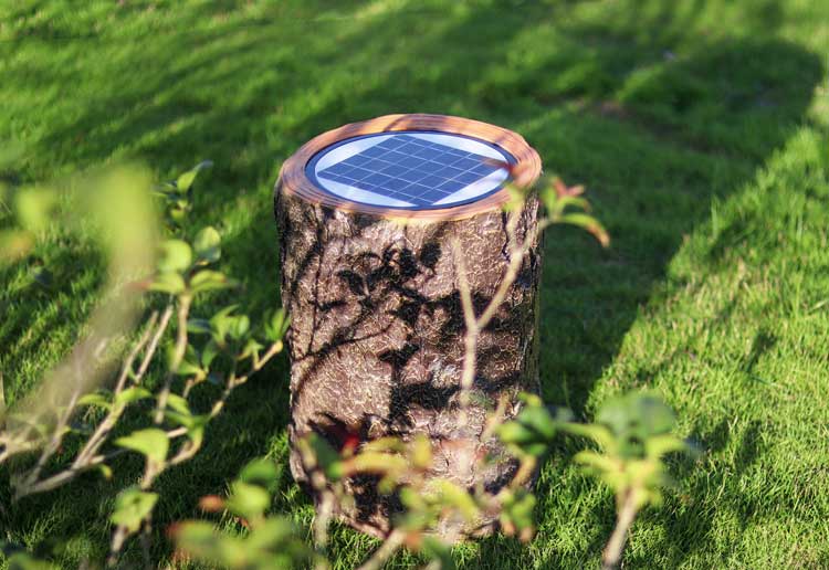 Solar Tree Stump
