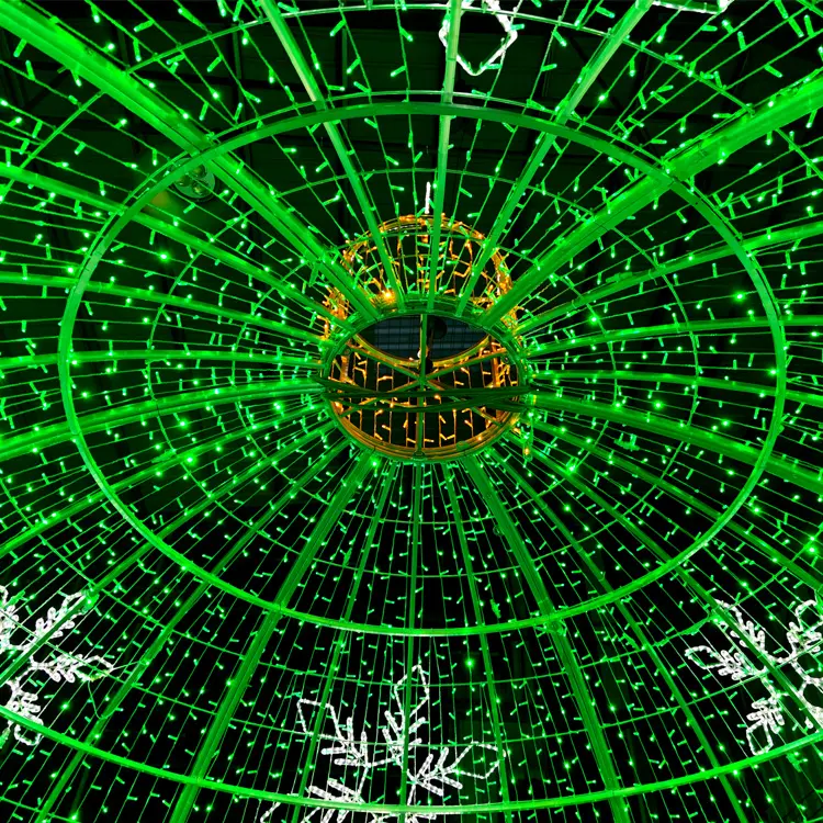 16ft Giant LED Christmas Bauble | Custom Outdoor 3D Christmas Motif Light 13 LED christmas ornament