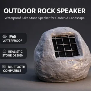 Outdoor Rock Speaker and Fiberglass Rock Spotlights | Wholesale Landscape Decor