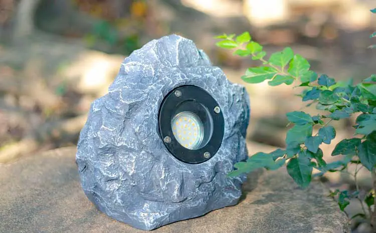 Custom Outdoor Rock Landscape Spotlight | IP65 Waterproof Resin Artificial Stone LED Garden Light 8 Landscape Rock Spotlight for Park & Villa