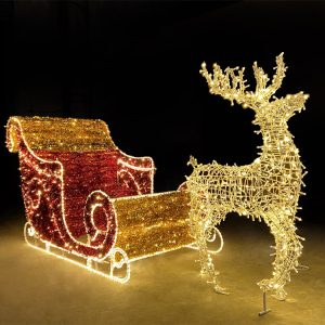 Reindeer Christmas Decoration-Custom Giant Outdoor LED Lights