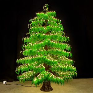 8ft Luminous LED Christmas Tree – Wholesale Customizable Outdoor Light Garden Holiday Decor