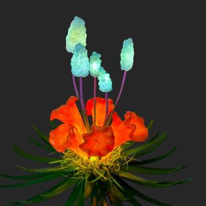 Home 21 Avatar Inspired Light-Up FRP Exotic Flower Ornament – Wholesale Outdoor Garden Decor