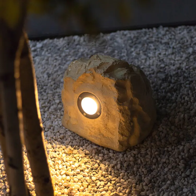 Custom Glowing Garden Rock Lights | Outdoor Holiday Street Landscape Ornament 2 Custom Glowing Garden Rock Lights | Outdoor Holiday Street Landscape Ornament - 图片 2