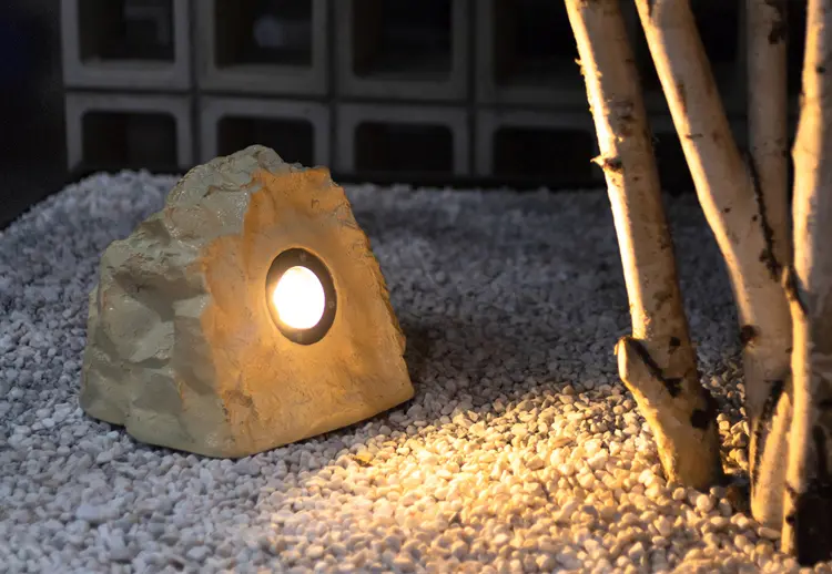 LED spotlight head detail of garden rock lights IP65 waterproof