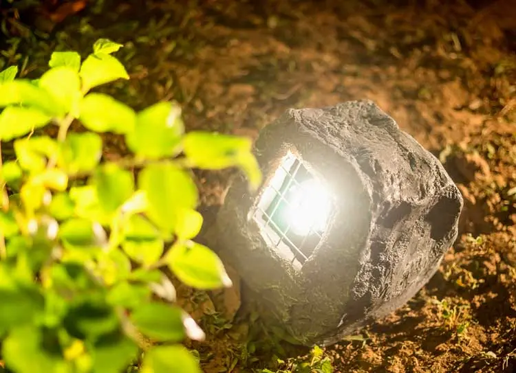 Faux Rock Landscape Spotlight