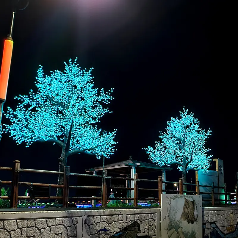 16ft RGBW LED Cherry Blossom Tree Light | Custom Outdoor Holiday Decor Manufacturer 6 16ft RGBW LED Cherry Blossom Tree Light | Custom Outdoor Holiday Decor Manufacturer - 图片 6