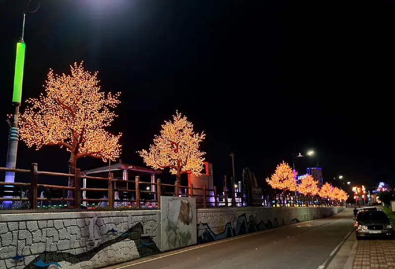 Large outdoor LED cherry blossom tree light commercial decorative lighted blossom tree