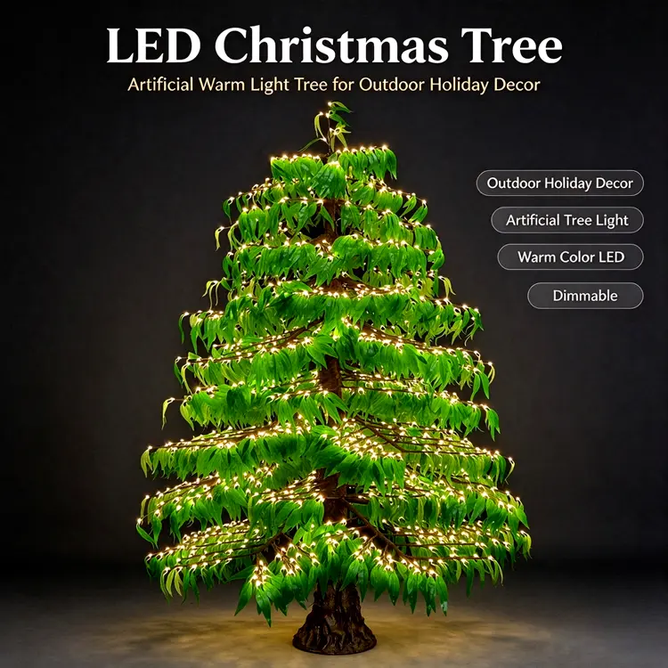 Home 15 8ft Luminous LED Christmas Tree | Custom Outdoor Garden Holiday Decoration
