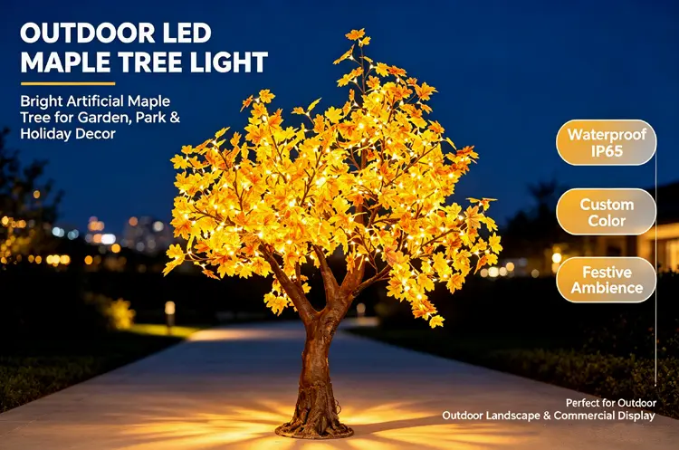 Outdoor LED Maple tree light for Landscape Projects