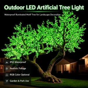 outdoor led artificial tree light