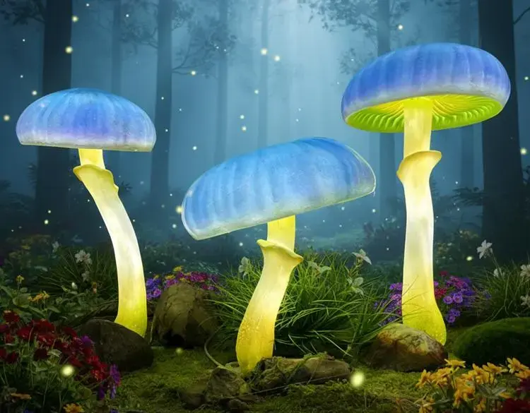 Custom Outdoor Mushroom Lights | Large Glowing Mushroom Decor for Garden & Event 5 Custom Outdoor Mushroom Lights | Large Glowing Mushroom Decor for Garden & Event - 图片 5