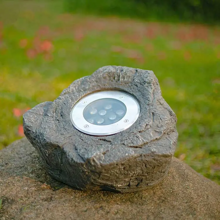 Outdoor Rock Garden Lights | Custom Glowing Fiberglass Stone Spot Light 3 Outdoor Rock Garden Lights | Custom Glowing Fiberglass Stone Spot Light - 图片 3