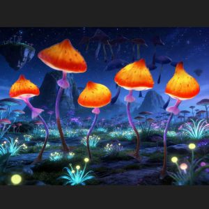 Waterproof LED Mushroom Light – Customizable Outdoor Glowing Ornament for Garden & Patio