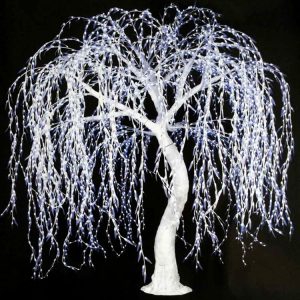 10ft Luminous White LED Weeping Willow Tree Light – Wholesale Customizable Outdoor Holiday Decor