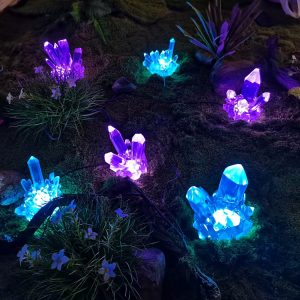 Wholesale Artificial Glowing Teal Blue Crystal – Outdoor Waterproof Illuminated Decor