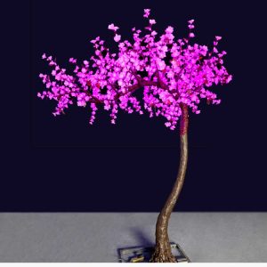 Home 22 Cherry Blossom Glowing LED Light Tree - Romantic Wedding Ceremony Backdrop Decor with Enchanting Pink Light
