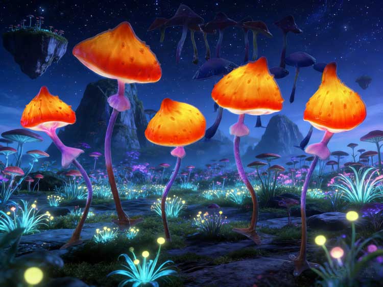 Glowing Mushroom Lights