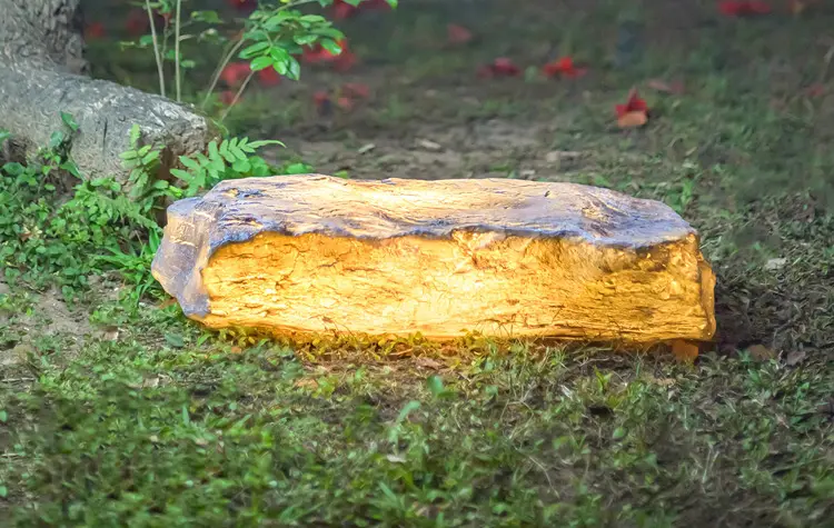 Low voltage Landscape Stone Light, decorative LED stone light for patio, yard and park landscape lighting