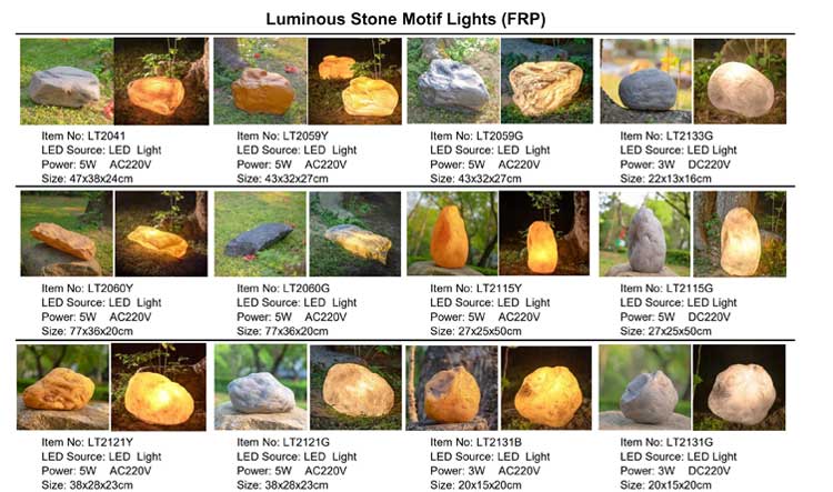 LED Glowing Stone Lights