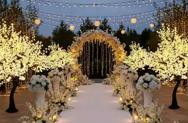 Outdoor Wedding Tree Lights