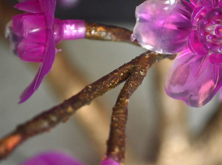 LED Lighted Cherry Blossom Tree: Warm Orange Glow for Balcony Evening Decor 16 bonsai 12