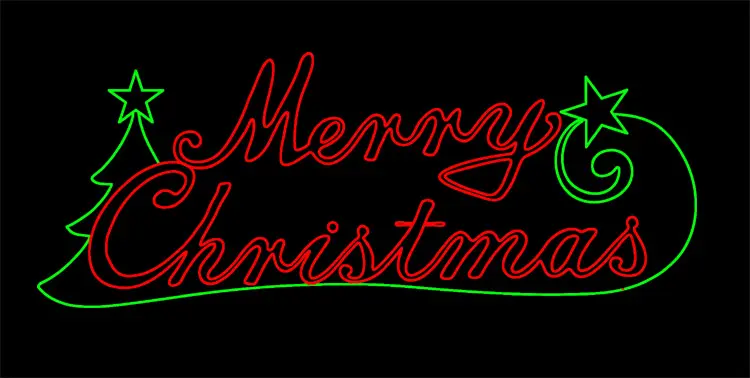 Wholesale IP65 waterproof Merry Christmas LED motif sign, wire frame letter light with Xmas tree star for mall garden street holiday decoration