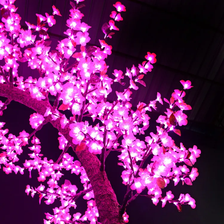 portable LED blossom tree decor for woodland