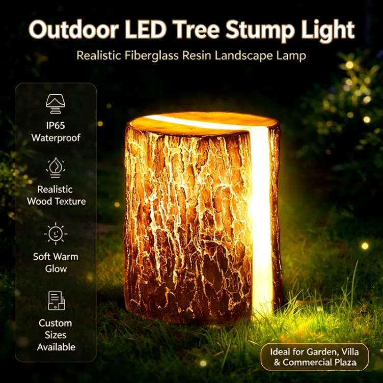 Outdoor LED Tree Stump Light | Commercial Landscape Stump Lighting` 1 Outdoor LED Tree Stump Light | Commercial Landscape Stump Lighting`