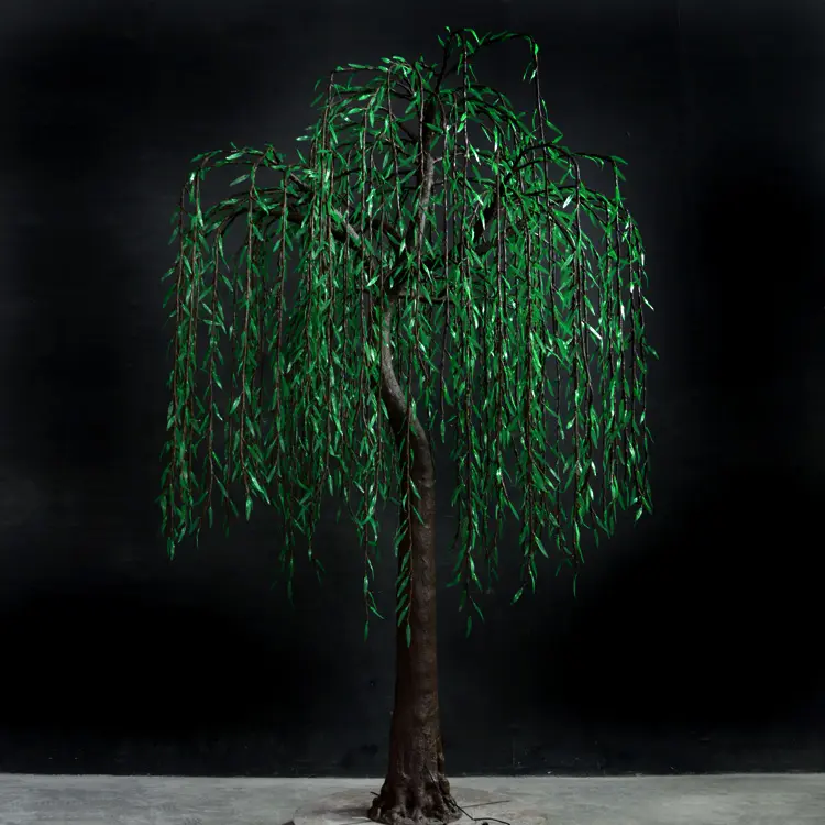 4m Green Commercial weeping willow tree light | Waterproof Outdoor Decor for Garden Park Commercial Display 5 4m Green Commercial weeping willow tree light | Waterproof Outdoor Decor for Garden Park Commercial Display - 图片 5