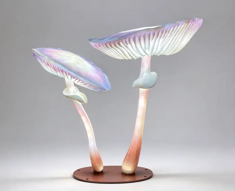 Glowing Mushroom Sculpture | Glowing Fiberglass Lighted Mushroom for Park Landscape 4 Glowing Mushroom Sculpture | Glowing Fiberglass Lighted Mushroom for Park Landscape - 图片 4